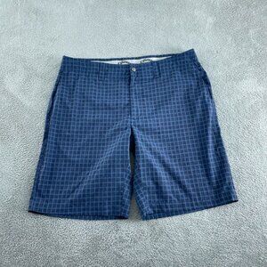 Callaway Mens Blue Checkered Golf Shorts Size 36 5886